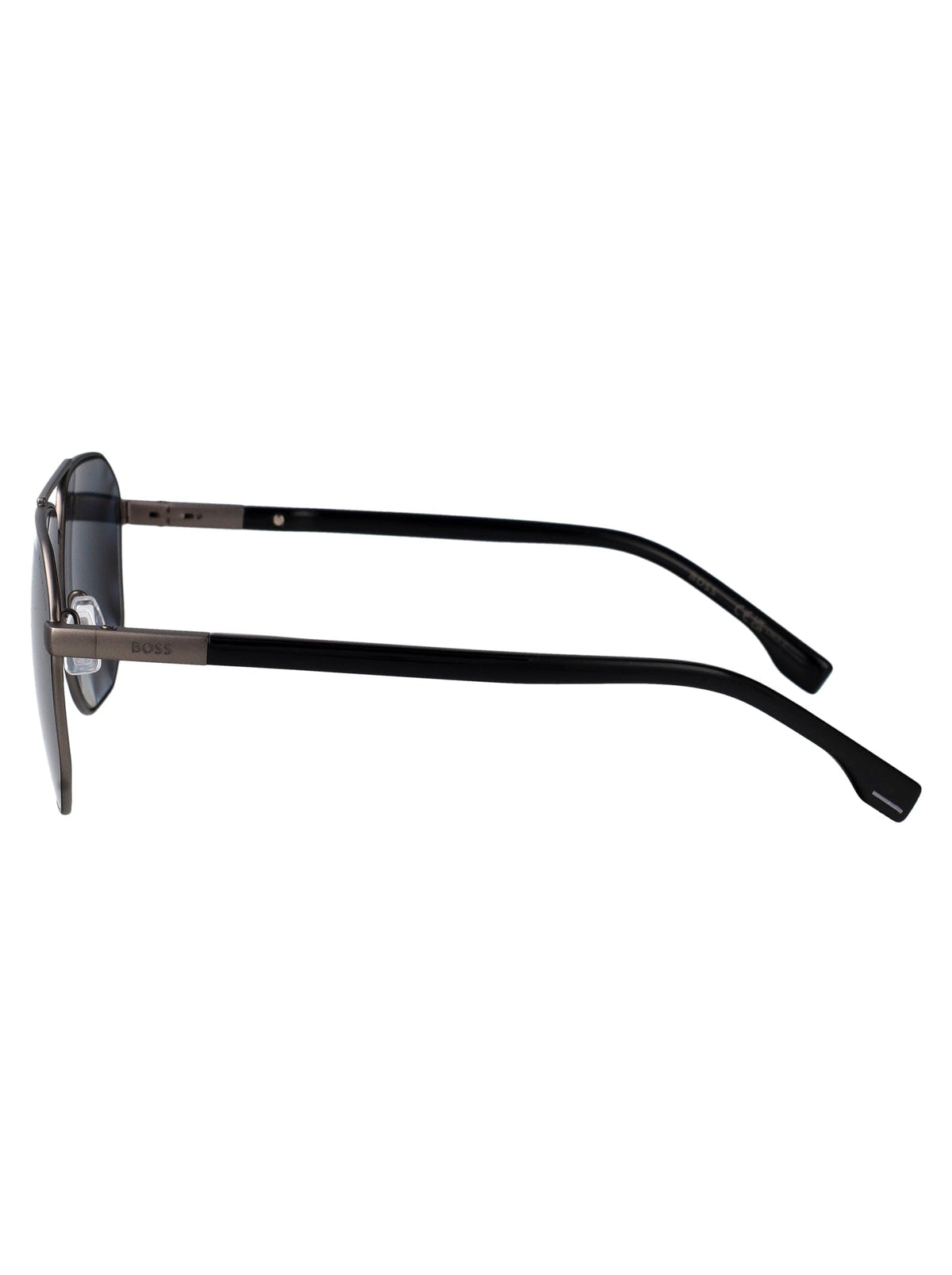 HUGO BOSS Matte Dark Ruthenium Steel Sunglasses for Men | Banlieue91