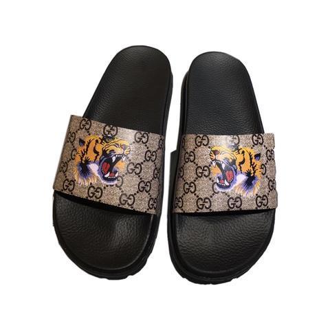 GUCCI Men's Luxurious Leather Slippers - New with Tags & Box - Banlieue91 -