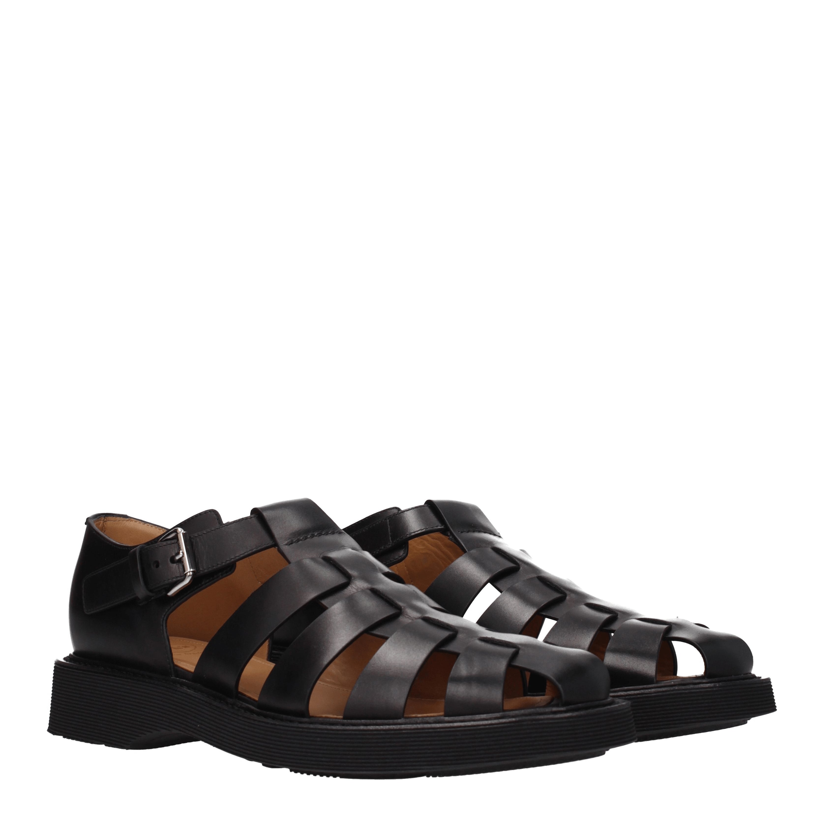 Church's Sandali Uomo Pelle Nero - Banlieue91 -