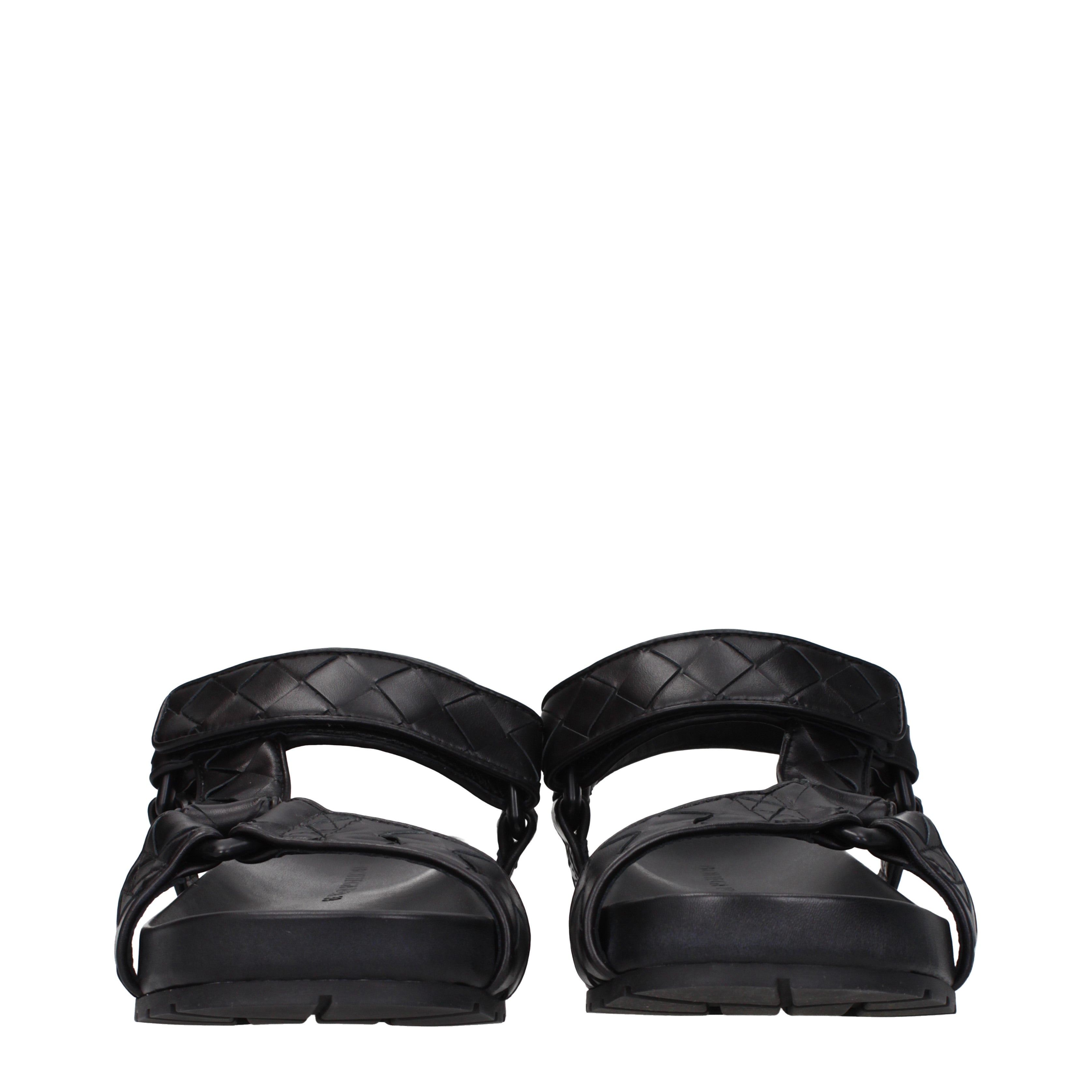 Bottega Veneta Sandali Uomo Pelle Nero - Banlieue91 -