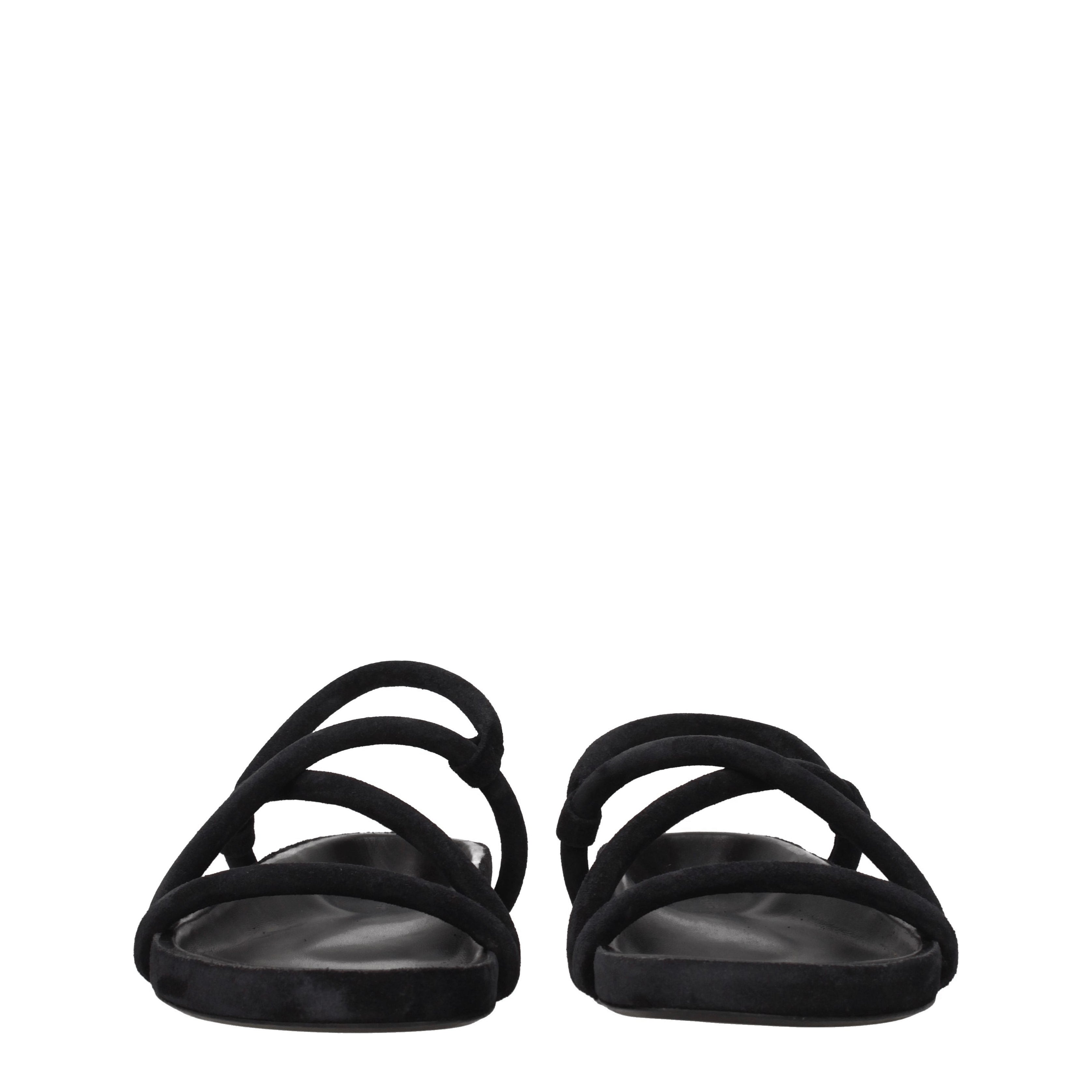 Isabel Marant Sandali Uomo Camoscio Nero