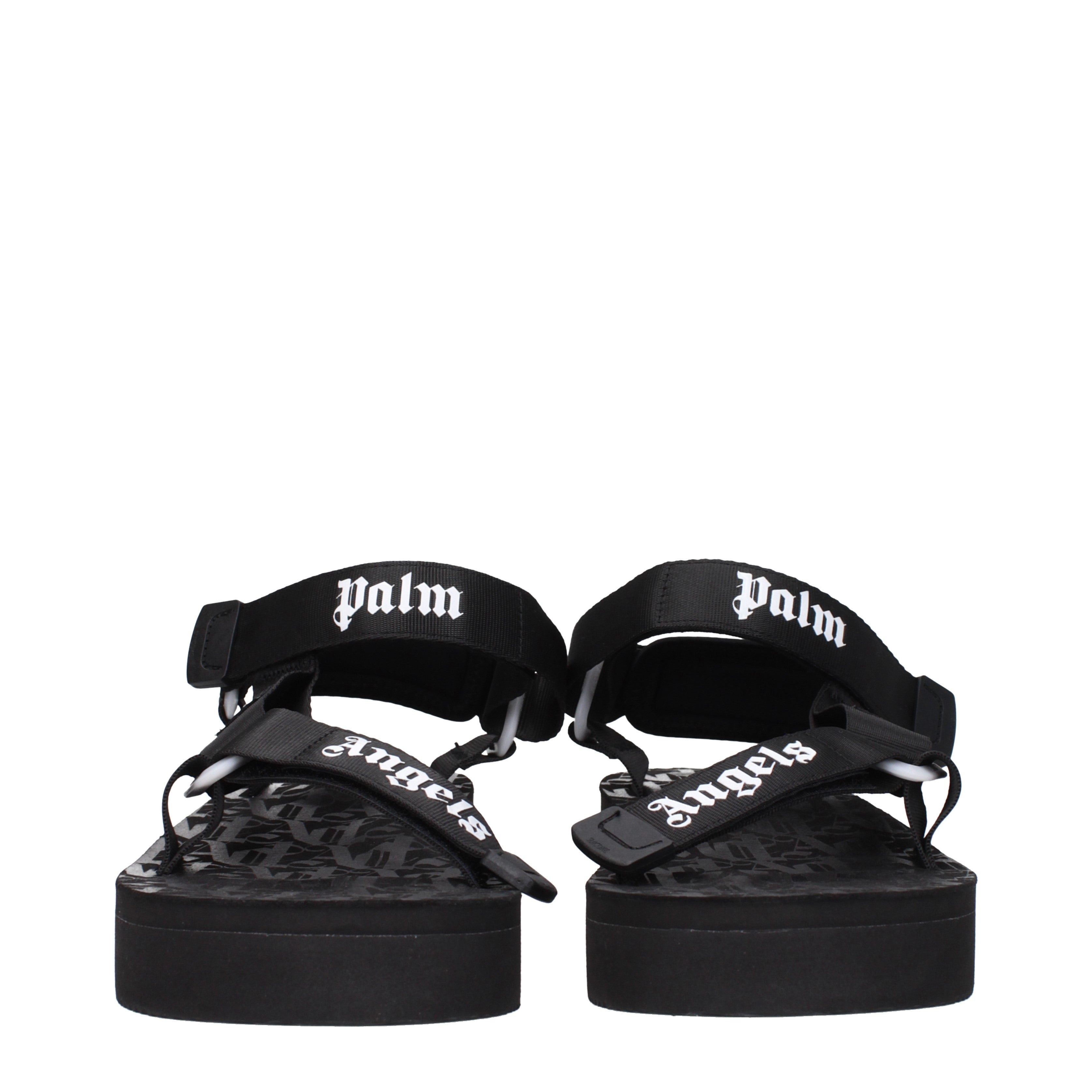 Palm Angels Sandali Suicoike Uomo Tessuto Nero - Banlieue91 -