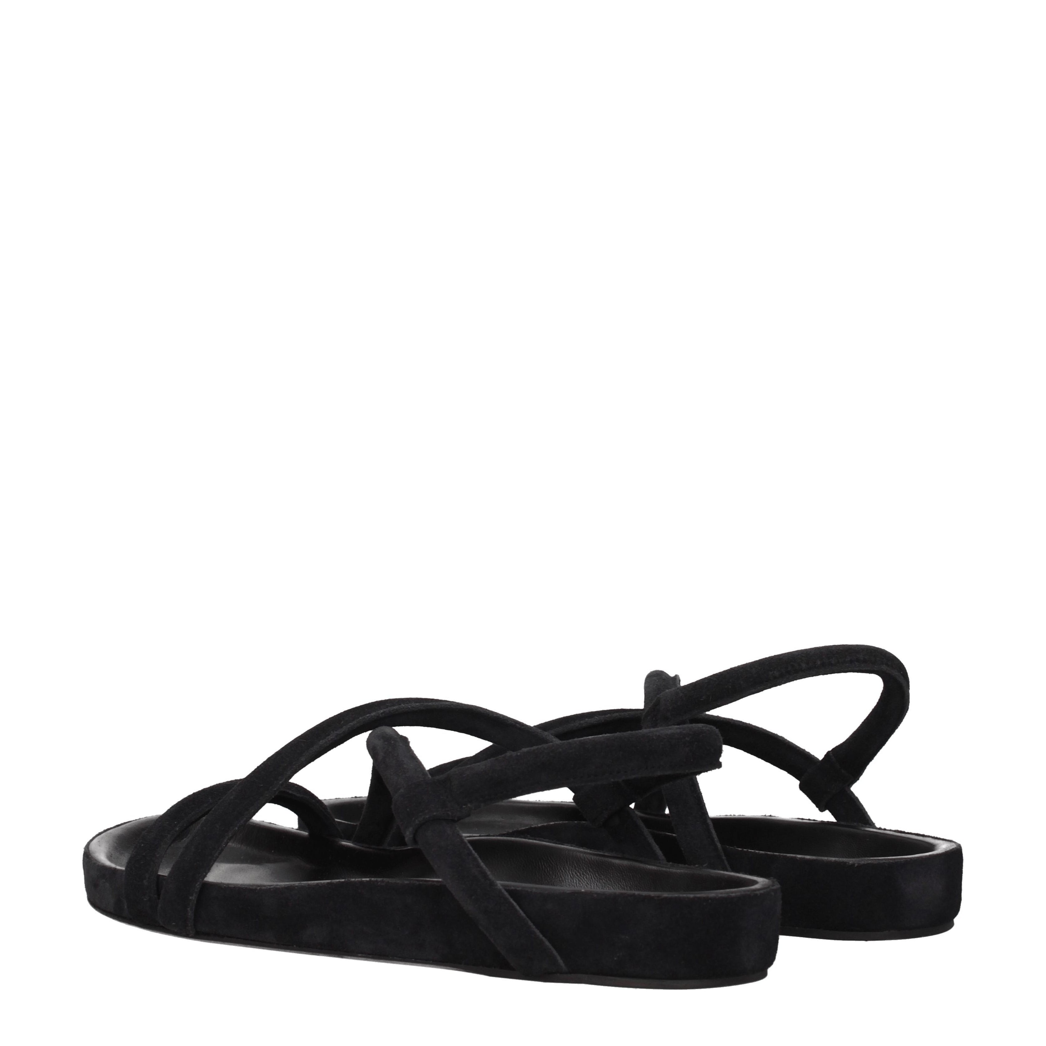 Isabel Marant Sandali Uomo Camoscio Nero