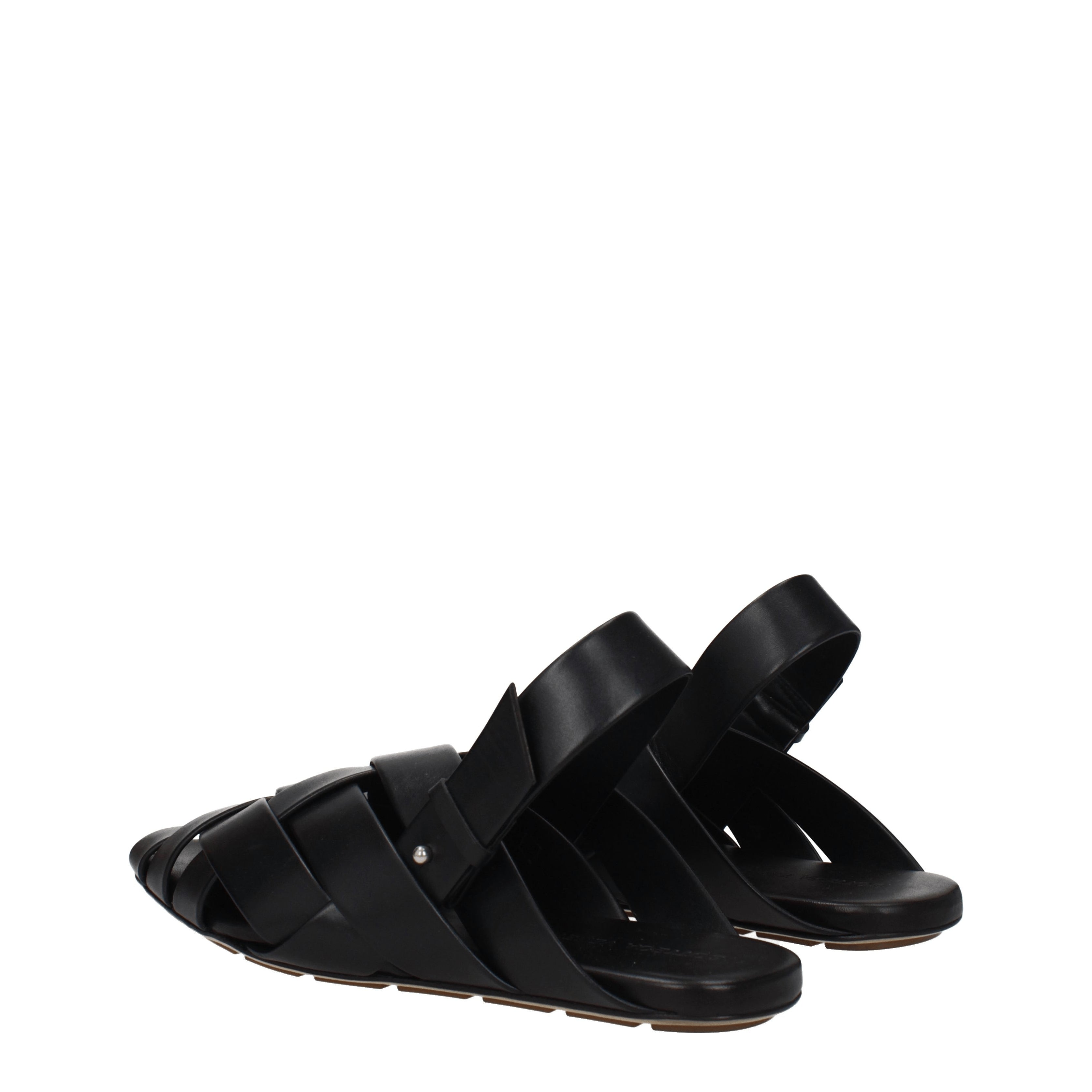 Bottega Veneta Sandali Uomo Pelle Nero - Banlieue91 -