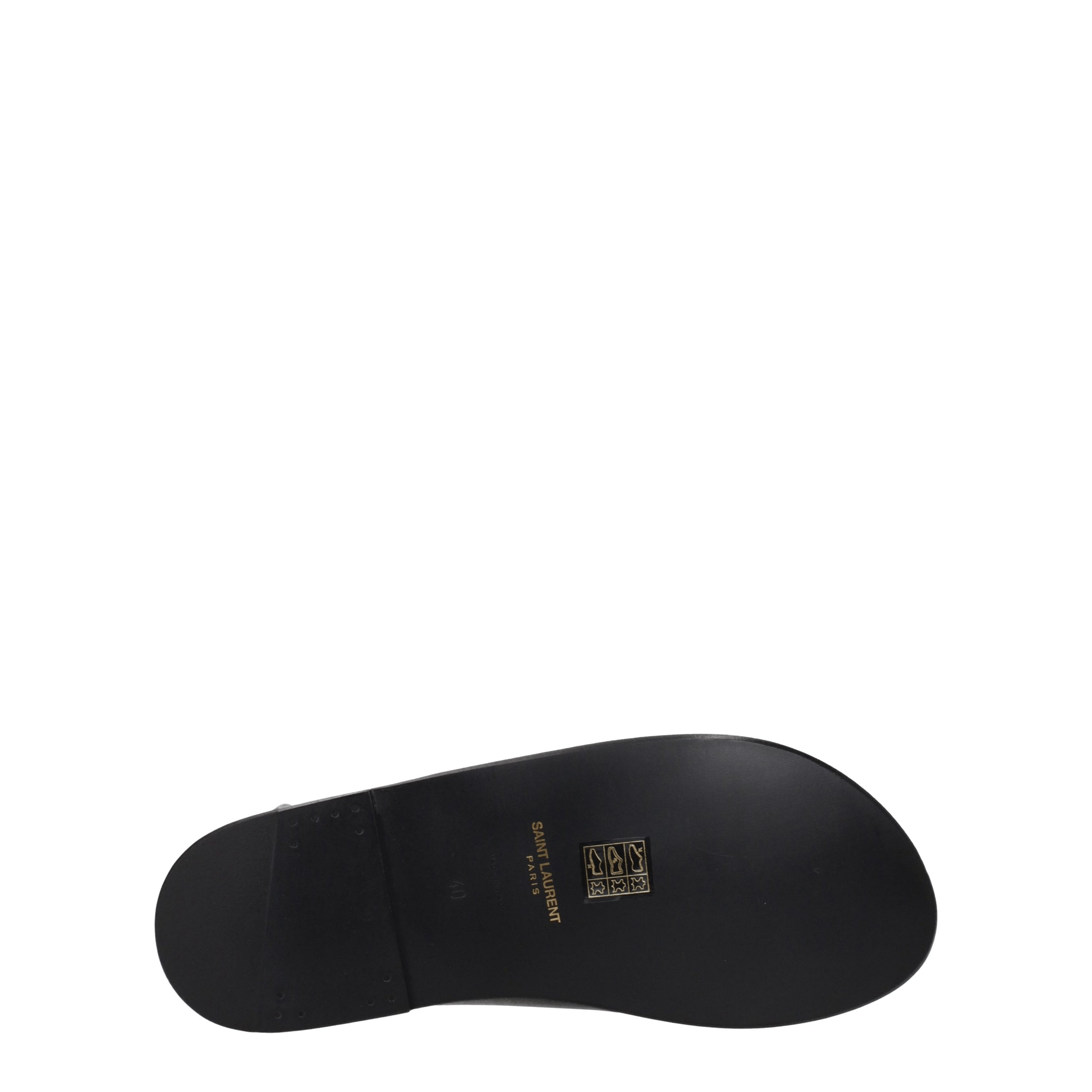 Saint Laurent Sandali Uomo Pelle Nero