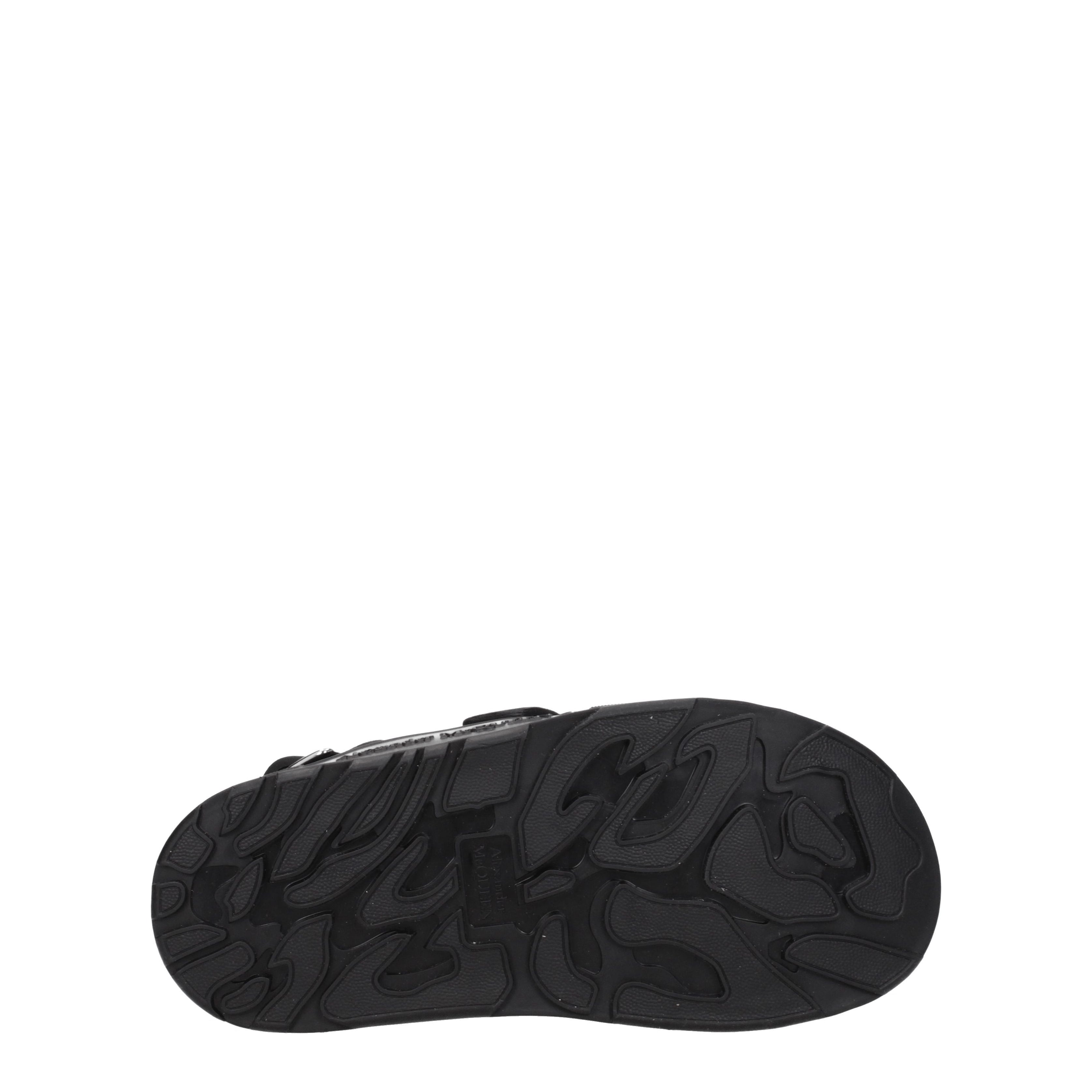 Alexander McQueen Sandali Uomo Camoscio Nero - Banlieue91 -