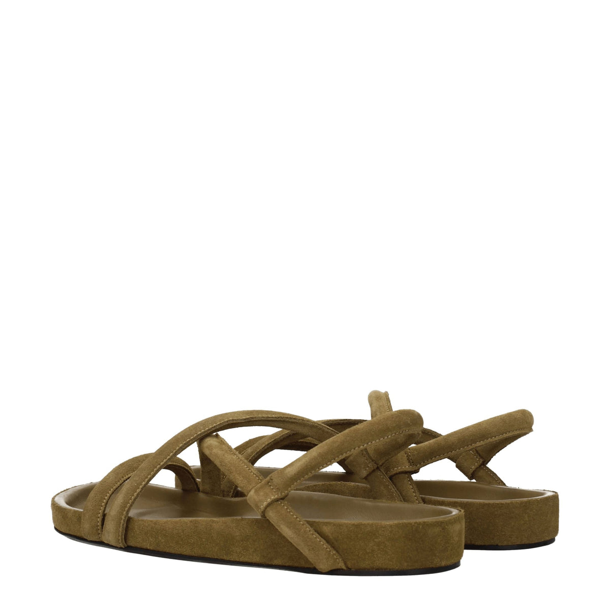 Isabel Marant Sandali Uomo Camoscio Verde/Talpa | Banlieue91