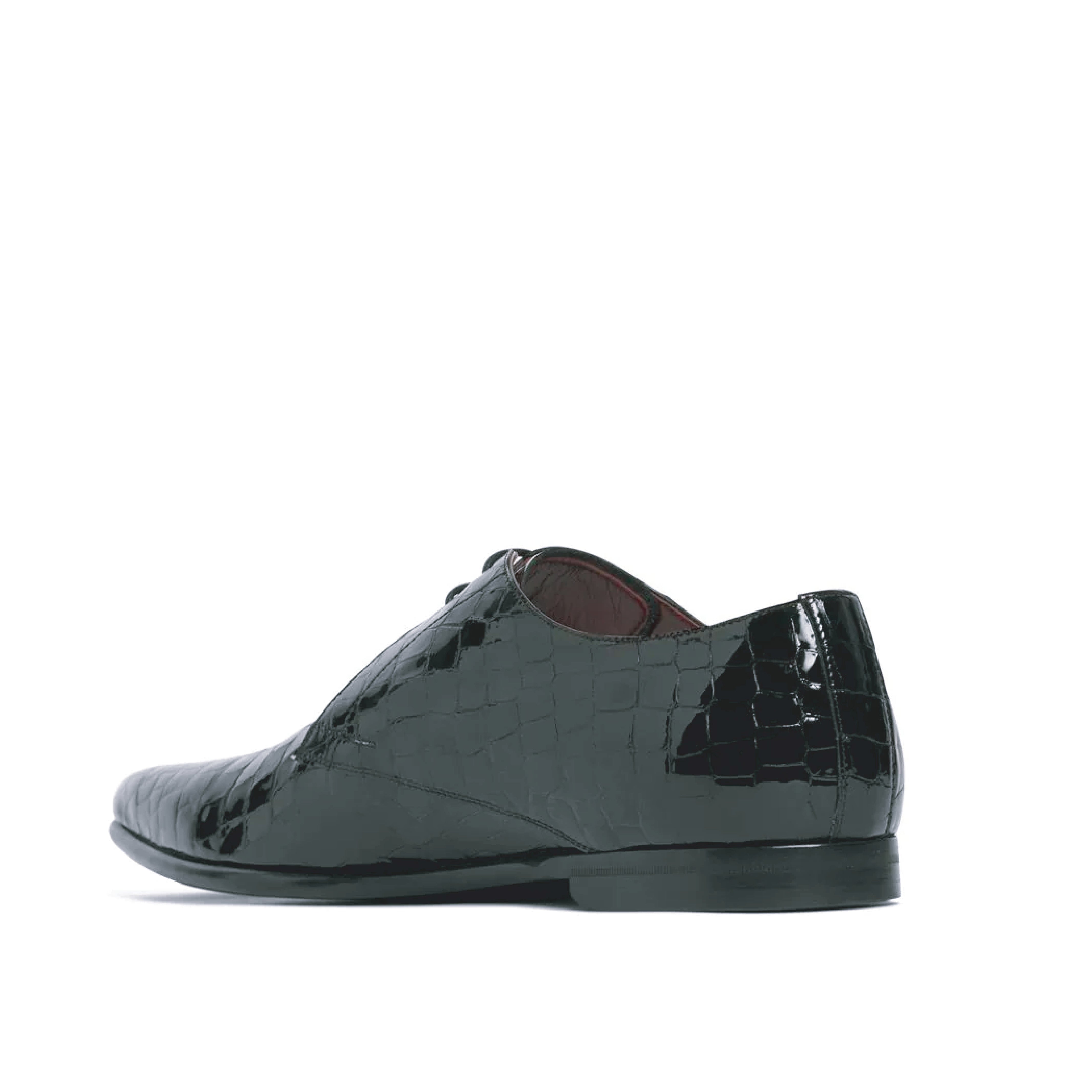 Dolce & Gabbana Achille Croc Embossed Derby - Banlieue91 -