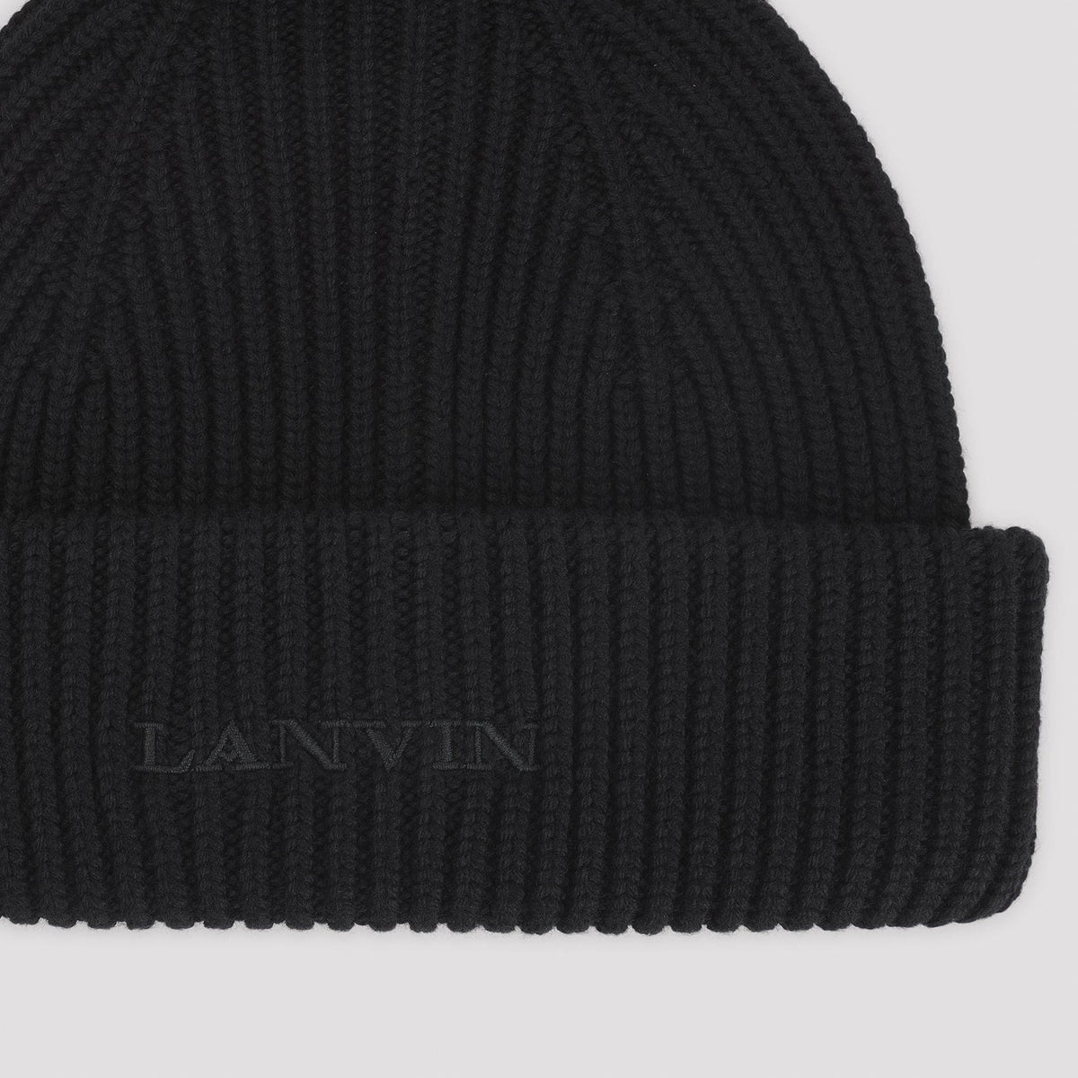 LANVIN Wool Logo Beanie Hat - FW25 | Banlieue91