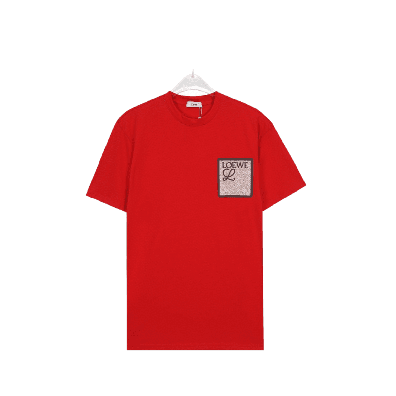 Loewe T-Shirt Without Collar 'Red' | Banlieue91