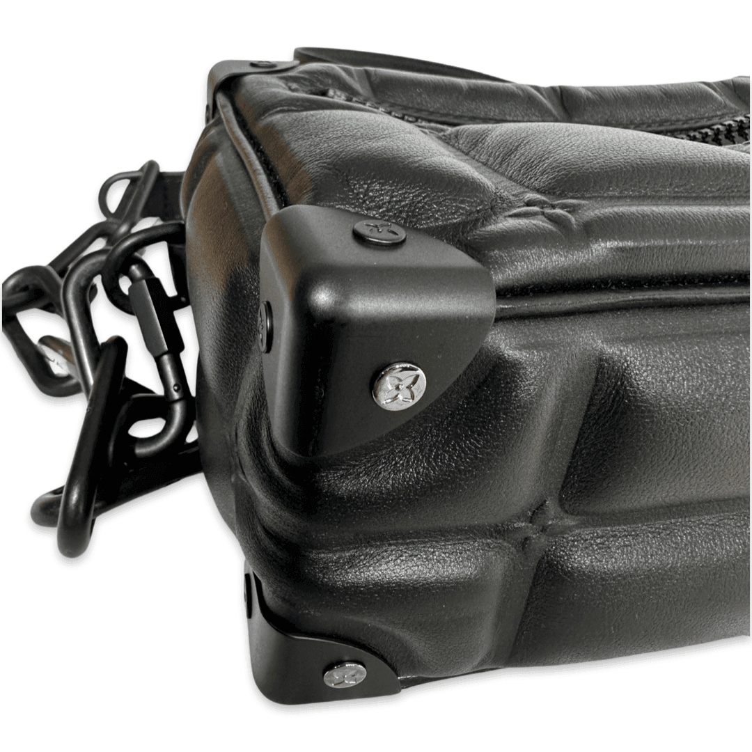 Louis Vuitton Black Leather Limited Edition Soft Trunk Shoulder Bag | Banlieue91