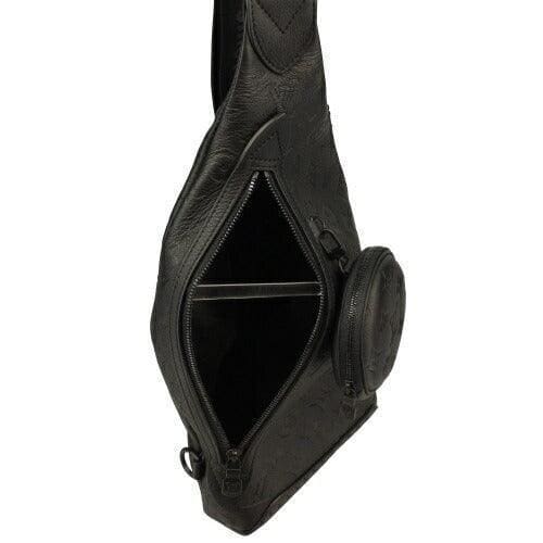 Louis Vuitton Black Monogram Embossed Duo Slingbag | Banlieue91