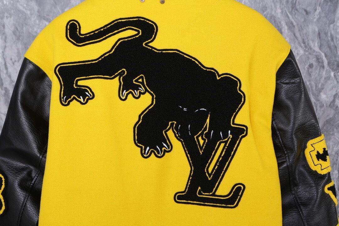 Louis Vuitton Black & Yellow Varsity Jacket | Banlieue91