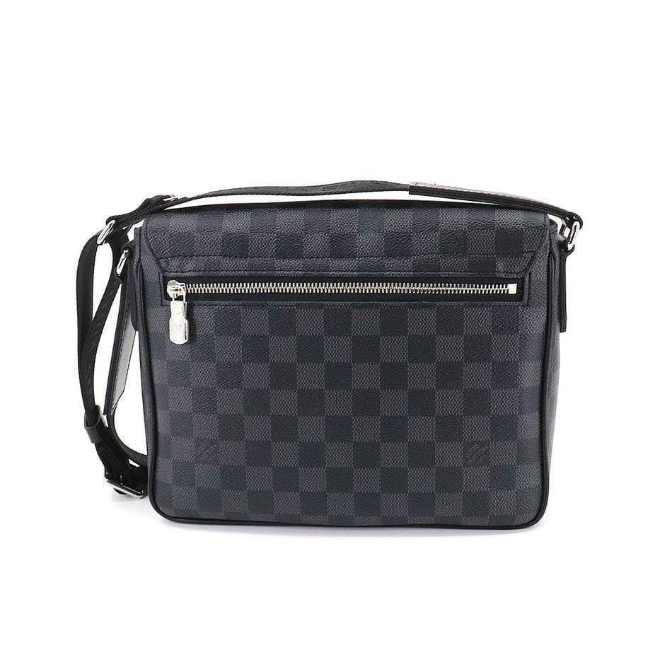 Louis Vuitton Damier Graphite District PM NV3 Shoulder Bag Black | Banlieue91