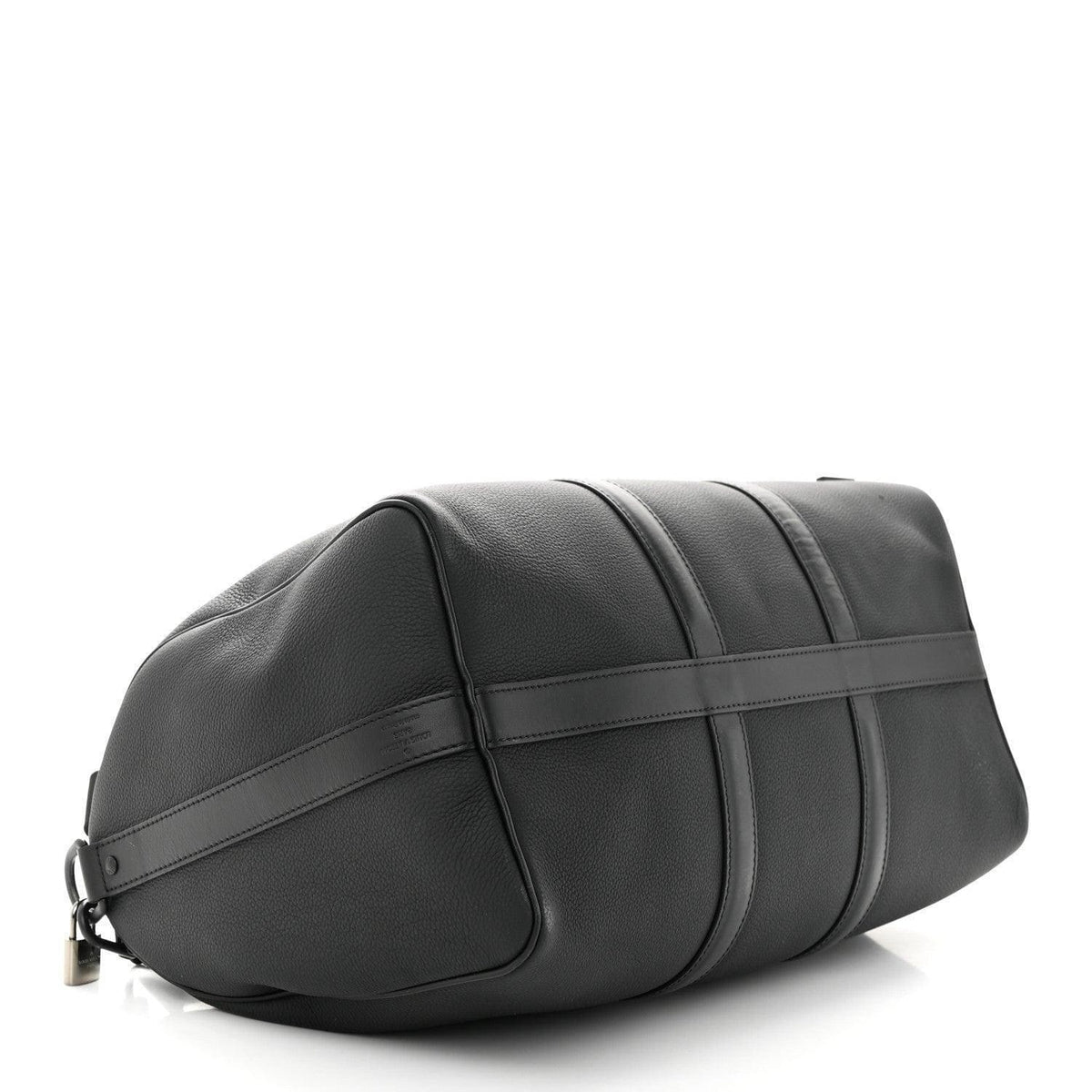 Louis Vuitton Grained Calfskin Aerogram Keepall Bandouliere 40 Black | Banlieue91