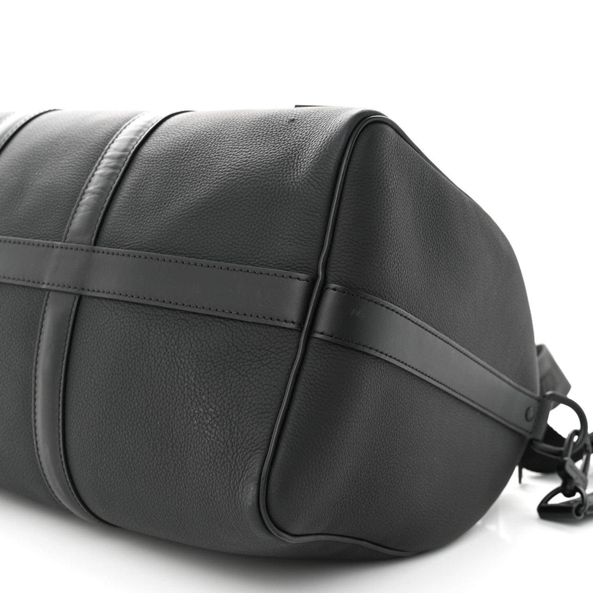 Louis Vuitton Grained Calfskin Aerogram Keepall Bandouliere 40 Black | Banlieue91
