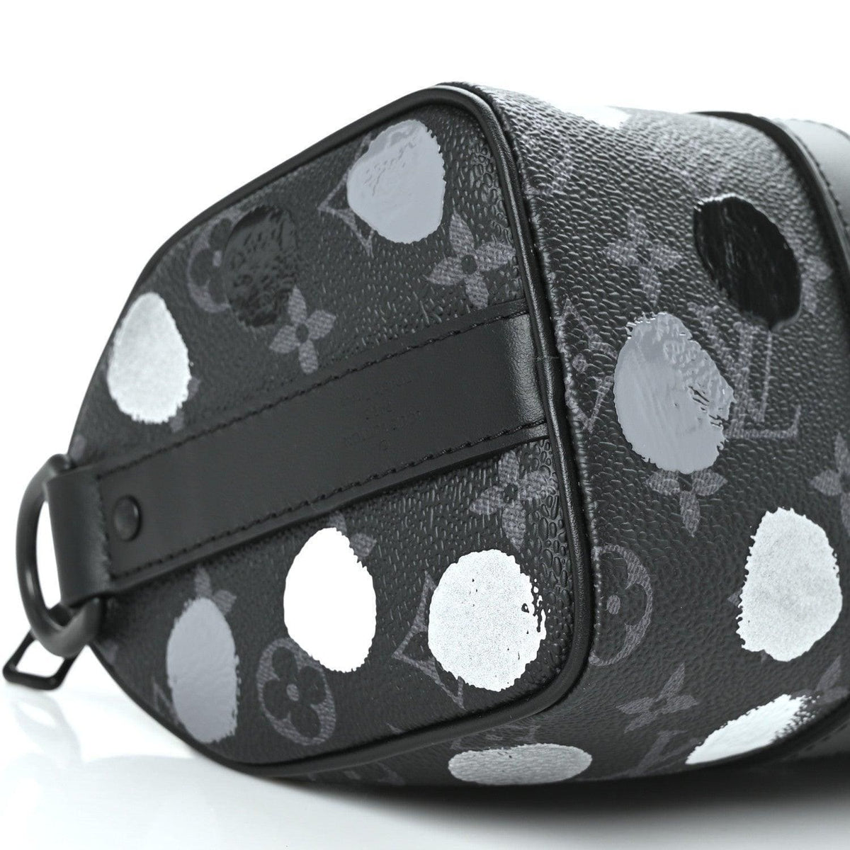 Louis Vuitton LV X YK Monogram Eclipse Keepall Bandouliere 25 Black Silver | Banlieue91