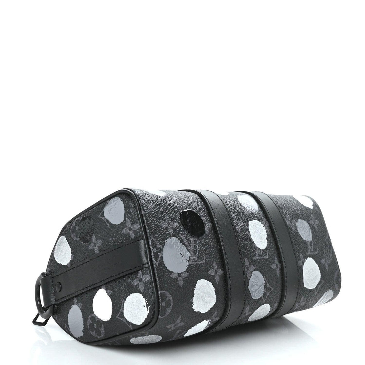 Louis Vuitton LV X YK Monogram Eclipse Keepall Bandouliere 25 Black Silver | Banlieue91