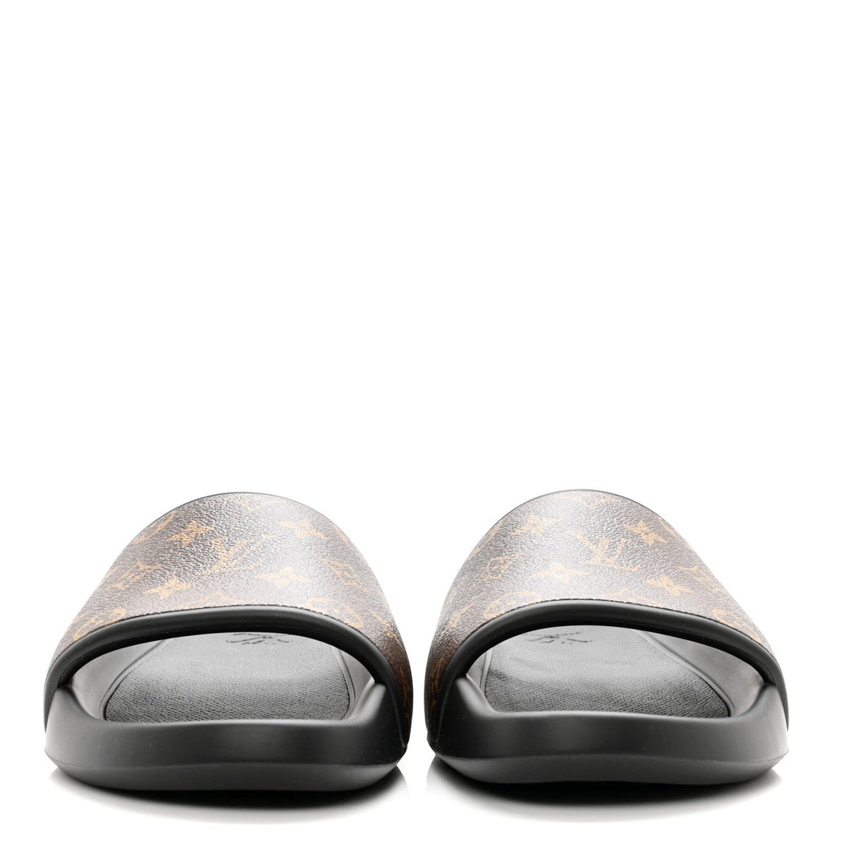 Louis Vuitton Rubber Monogram Men's Waterfront Mules 'Brown' | Banlieue91