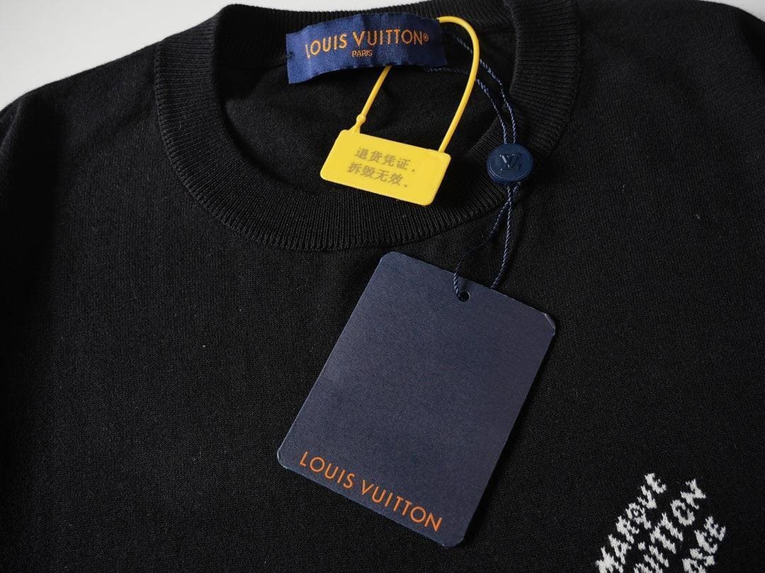 Louis Vuitton T-Shirt Without Collar 'Black' | Banlieue91