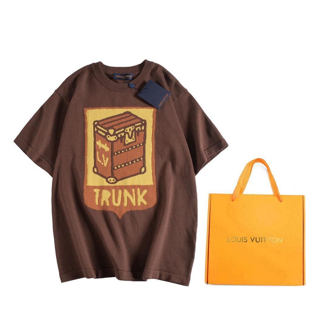 Louis Vuitton T-Shirt Without Collar 'Brown' | Banlieue91