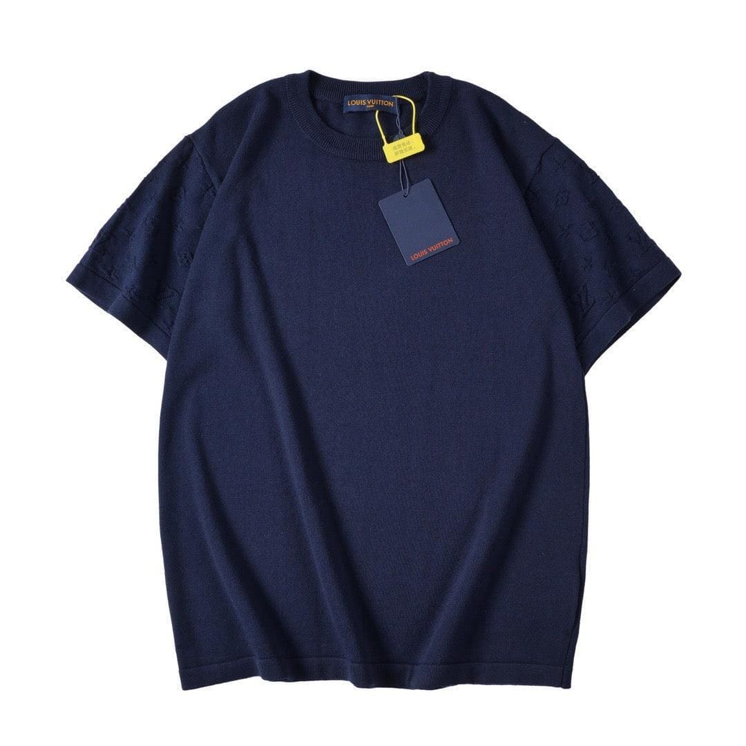 Louis Vuitton T-Shirt Without Collar 'Navy Blue' | Banlieue91