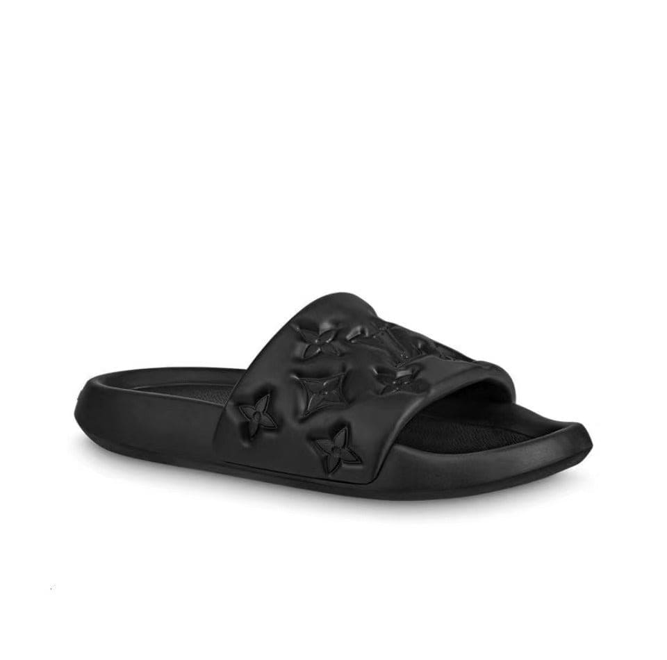 LOUIS VUITTON Waterfront Slide Slippers Men's Black | Banlieue91
