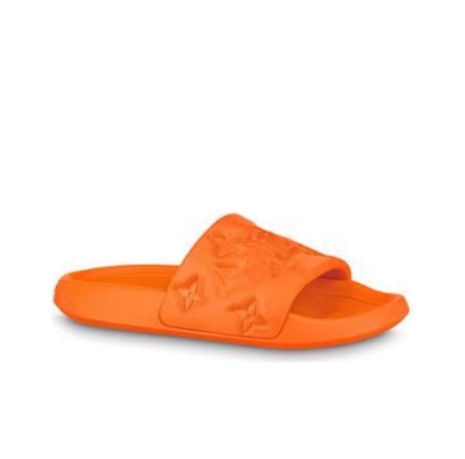 LOUIS VUITTON Waterfront Slide Slippers Men's Orange | Banlieue91
