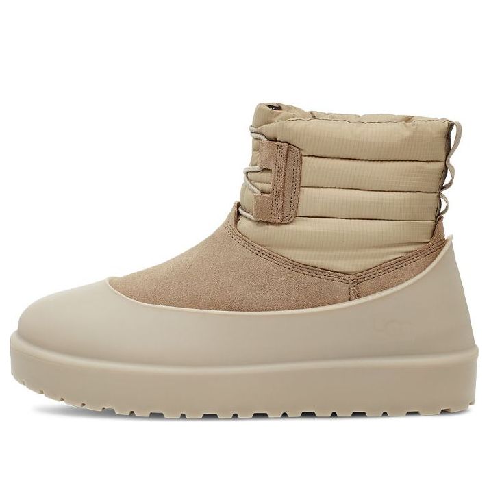 UGG Classic Mini Lace-Up Weather Boot 'Dune' showcasing stylish lace-up design and durable construction.