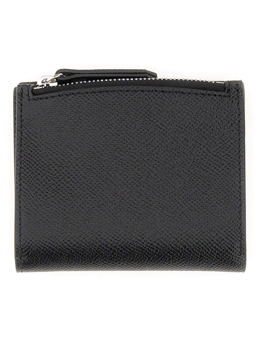 MAISON MARGIELA Mini Leather Wallet with Logo | Banlieue91