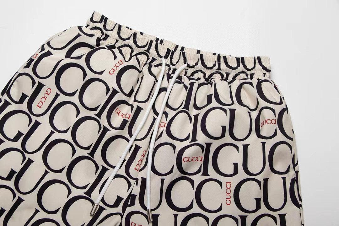 Maxi Gucci Print Fabric Short 'Beige' | Banlieue91