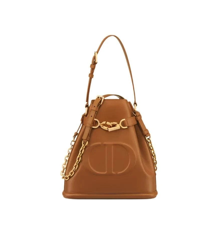 Medium C'est Dior Bag Golden Saddle CD-Embossed Calfskin | Banlieue91