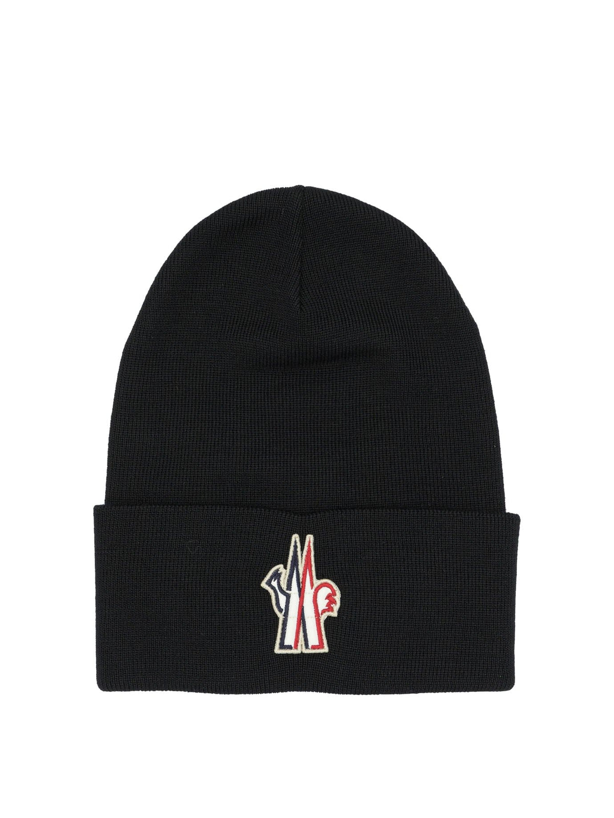 MONCLER GRENOBLE Classic Logo Wool Beanie for Men | Banlieue91