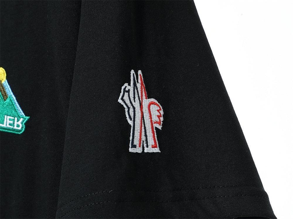Moncler T-Shirt Without Collar 'Black' | Banlieue91