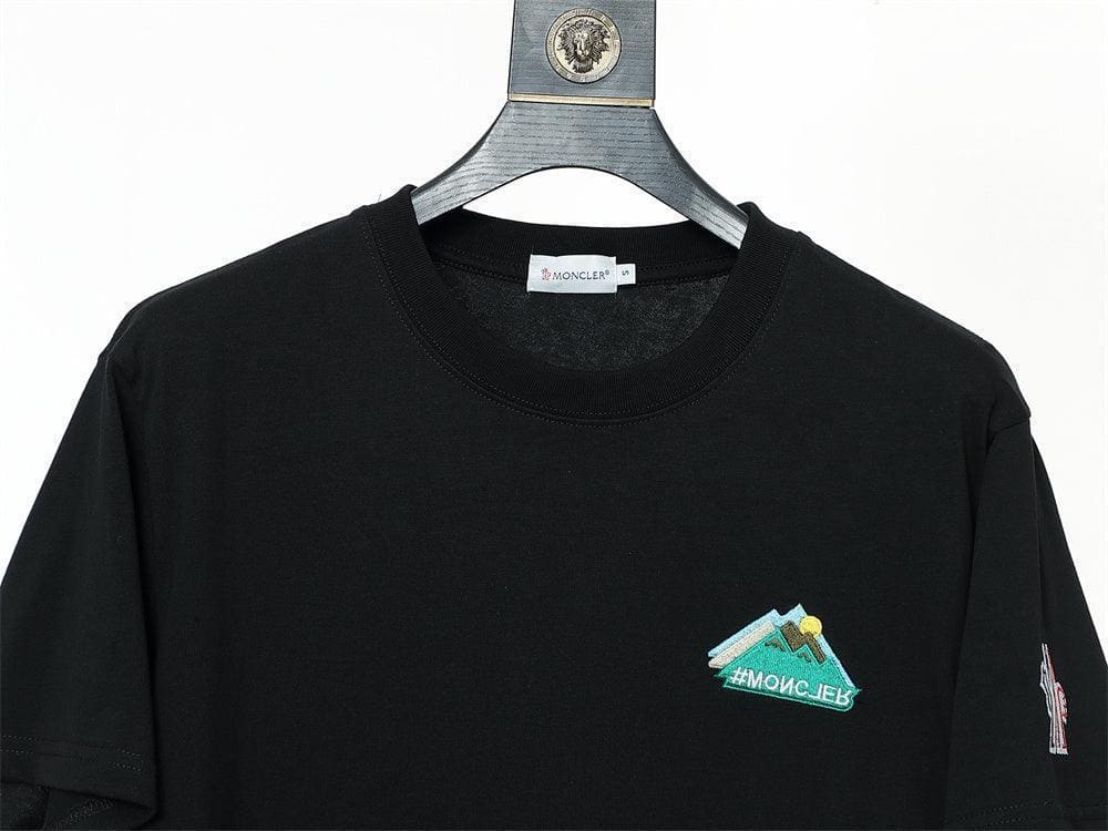 Moncler T-Shirt Without Collar 'Black' | Banlieue91