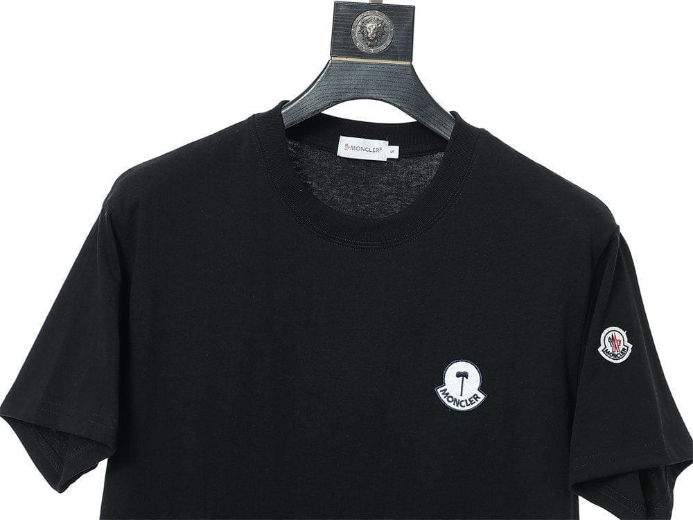 Moncler T-Shirt Without Collar 'Black' | Banlieue91