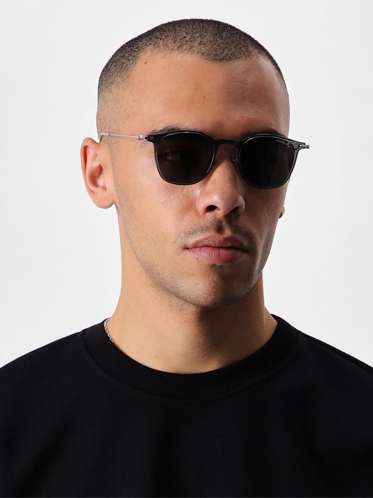 MONTBLANC Men's Signature Logo Sunglasses 49mm Lens | Banlieue91