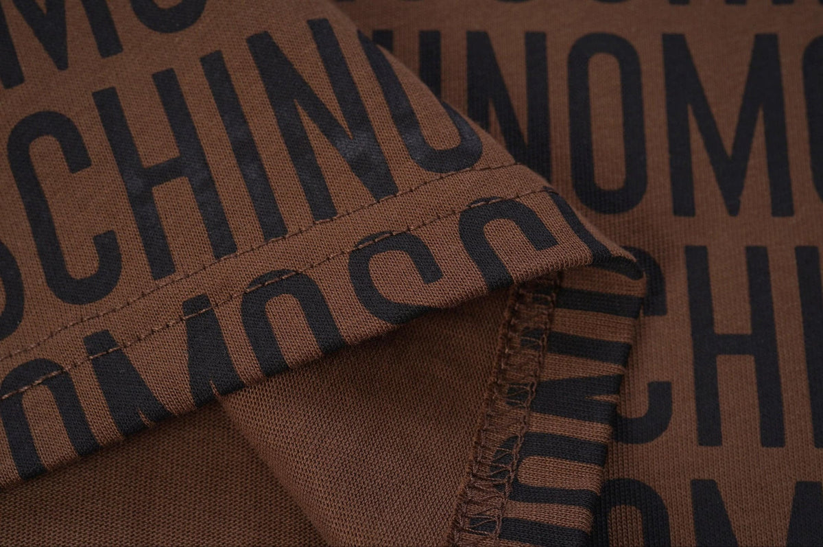Moschino T-Shirt Without Collar 'Brown-Black' | Banlieue91