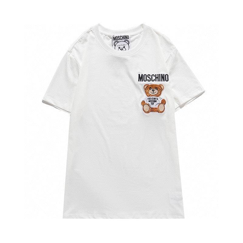 Moschino T-Shirt Without Collar 'White' | Banlieue91