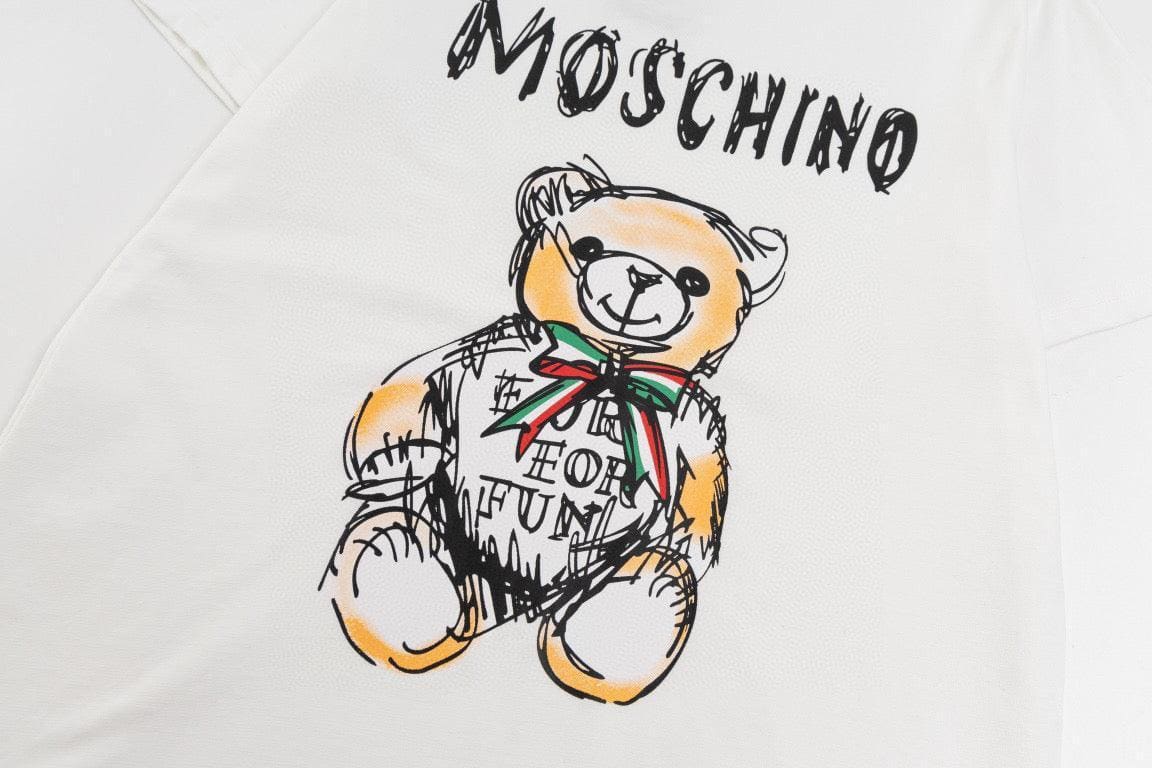 Moschino Teddy Bear T-Shirt Without Collar 'White' | Banlieue91