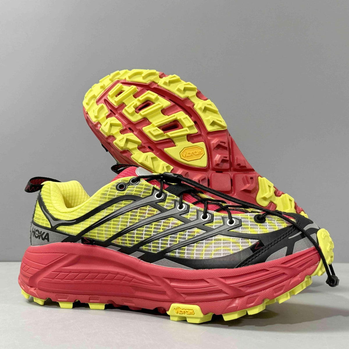 Nicole McLaughlin × Hoka Mafate Three 2 "Red/Neon Green | Banlieue91