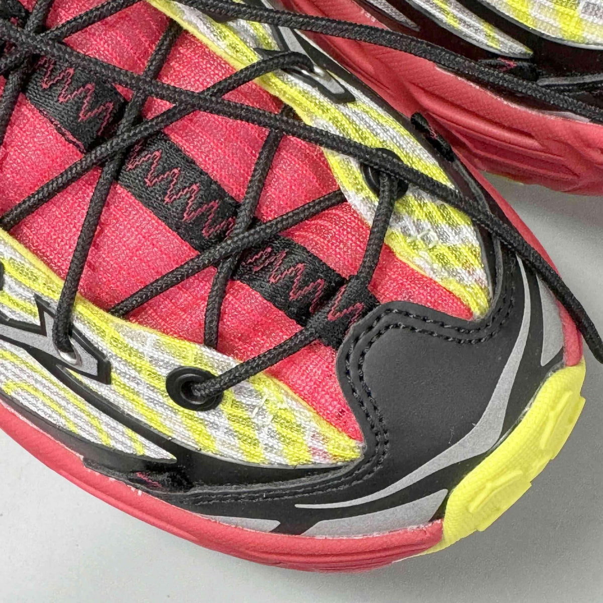 Nicole McLaughlin × Hoka Mafate Three 2 "Red/Neon Green | Banlieue91