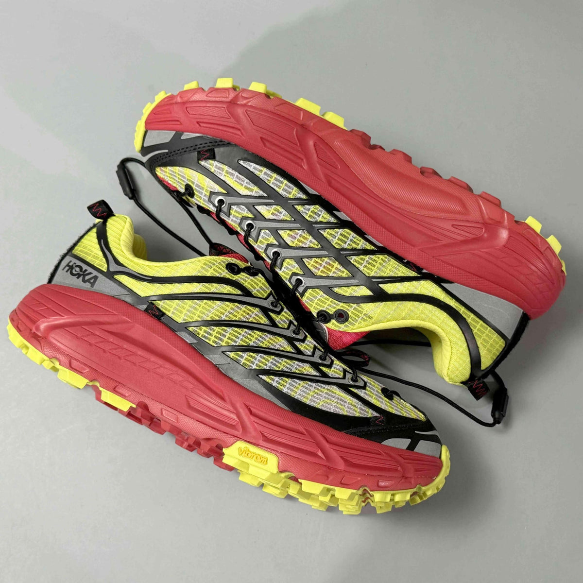 Nicole McLaughlin × Hoka Mafate Three 2 "Red/Neon Green | Banlieue91