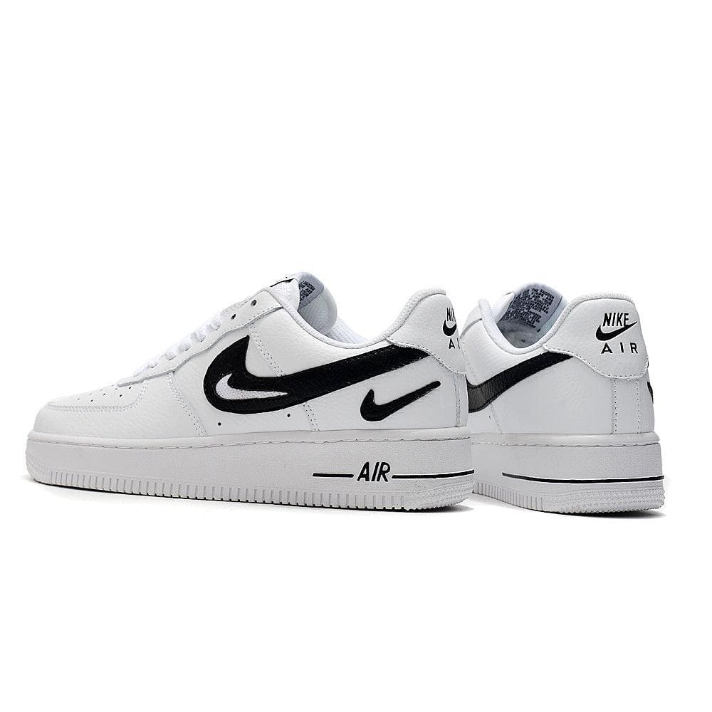 Nike Air Force 1 Cut Out Swoosh White Black | Banlieue91