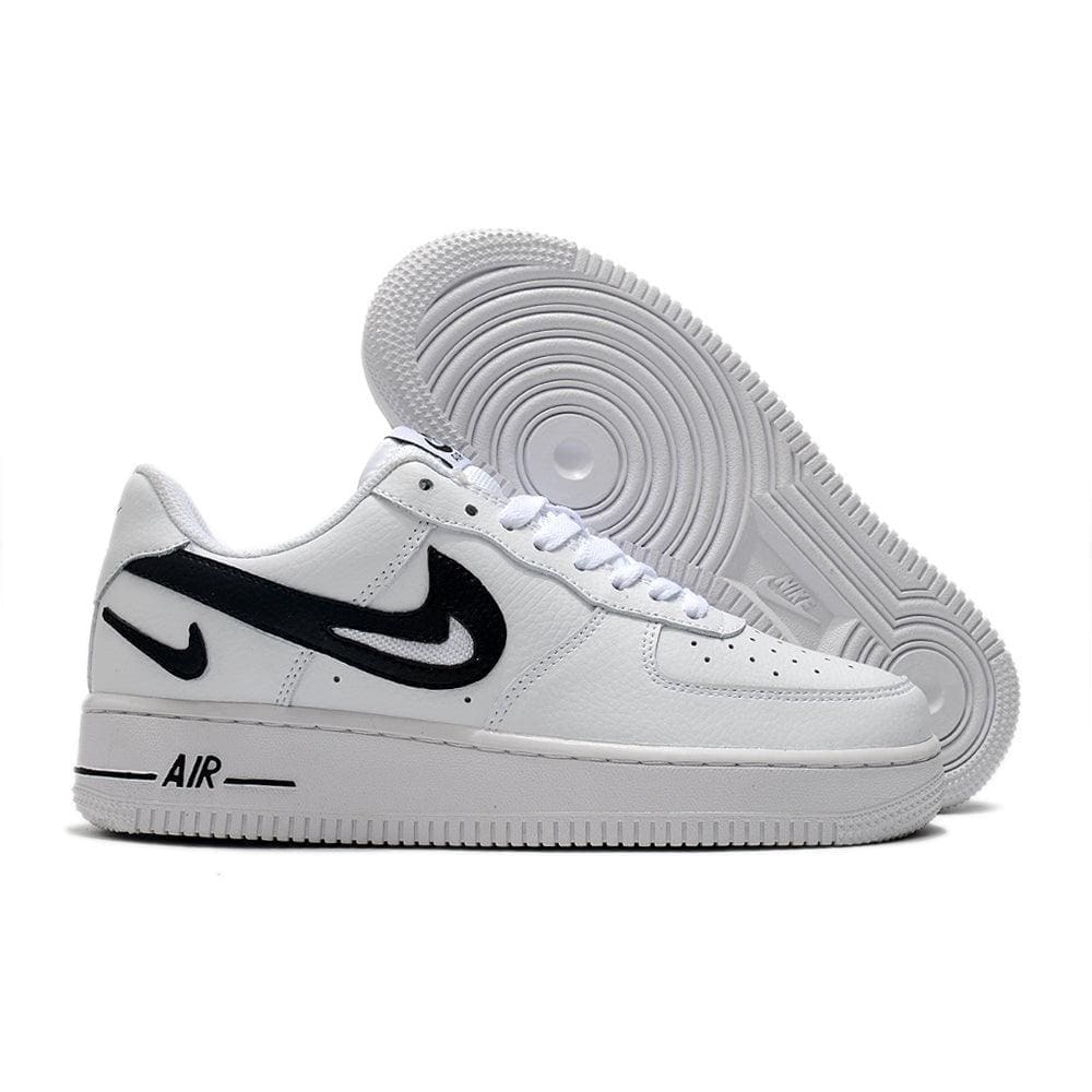 Nike Air Force 1 Cut Out Swoosh White Black | Banlieue91