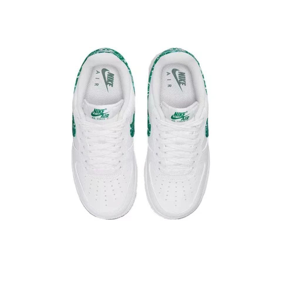 Nike Air Force 1 'Essential White/Green Paisley' | Banlieue91