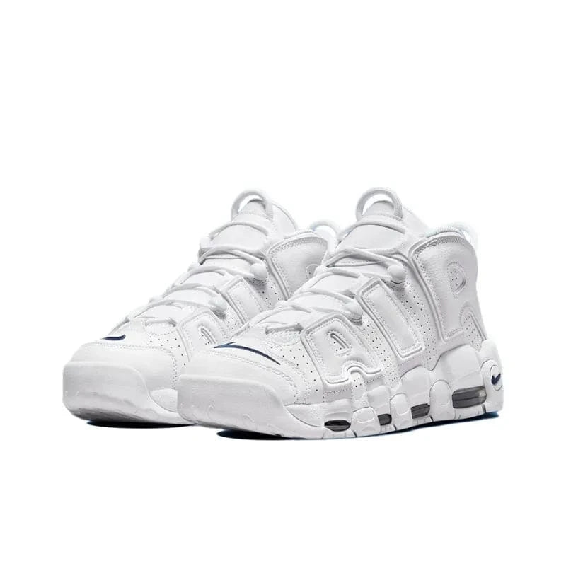 Nike Air More Uptempo 96 White White Midnight Navy | Banlieue91