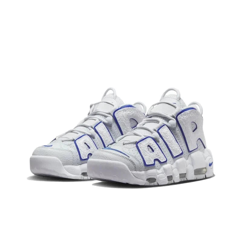 Nike Air More Uptempo Embossed White Royal Blue | Banlieue91