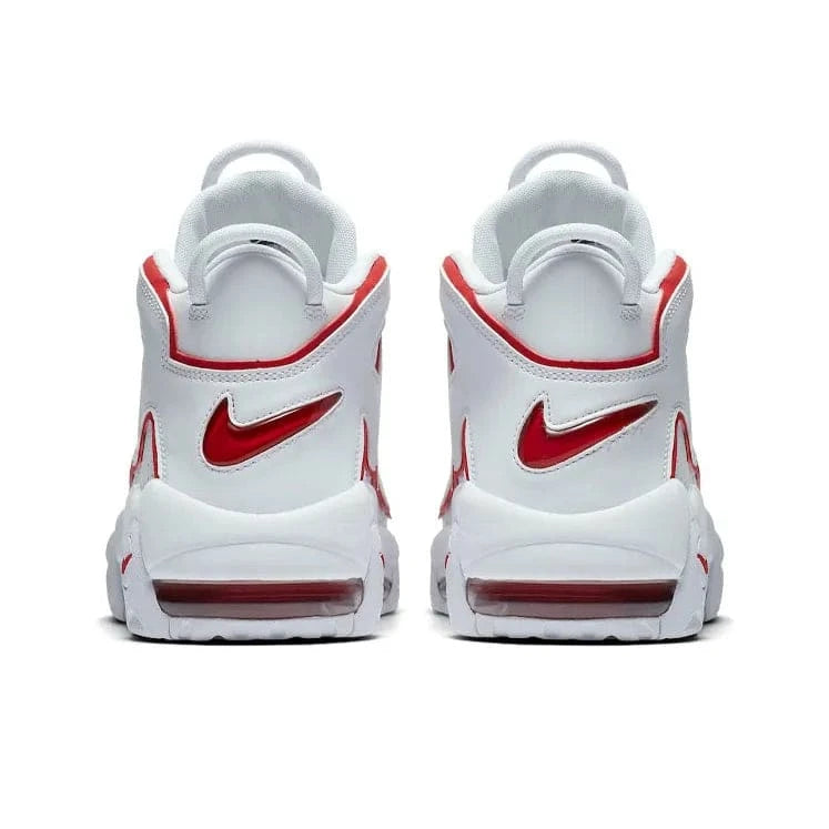 Nike Air More Uptempo White Varsity Red Outline | Banlieue91