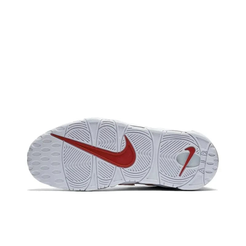 Nike Air More Uptempo White Varsity Red Outline | Banlieue91